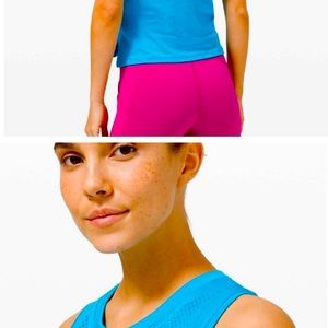 Lululemon Train to Be Tank *Camo Dot Camo Turquoise Tide/Turquoise Tide 6